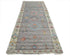 13 Feet Moroccan Gray Hand Woven Wool Runner Rug
